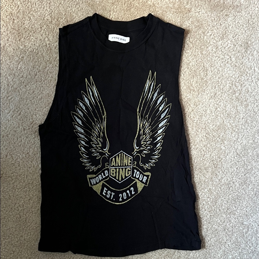 Anine Bing - Lennon Tee Gold Wings - Picture 3 of 6